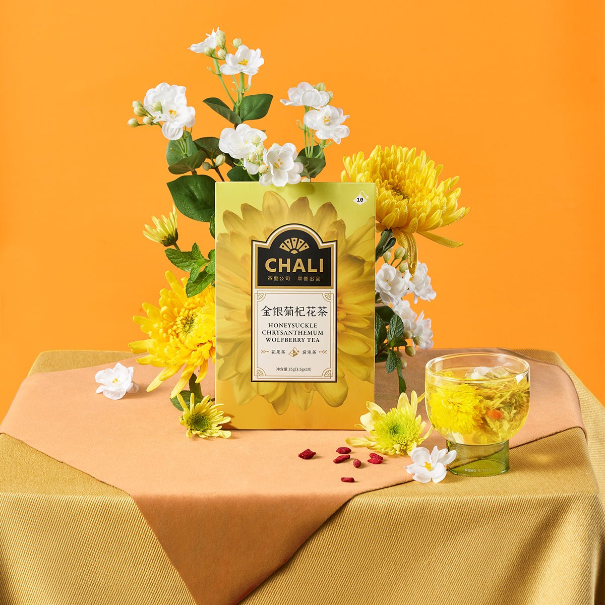Honeysuckle Chrysanthemum Wolfberry Tea 35g (10 Tea Bags)